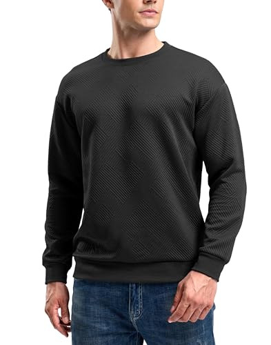 G Gradual Men's Geometric Textured Sweatshirt