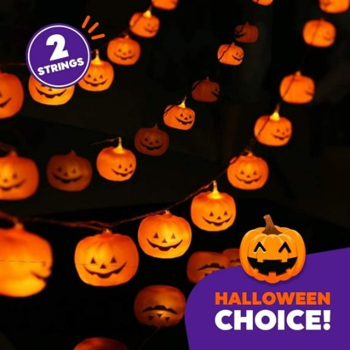 2 Pack of 23' Halloween String Lights