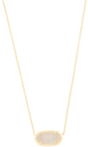 Kendra Scott Gold Elisa Slate Cats Eye Necklace