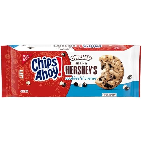 CHIPS AHOY! Chewy Hershey's Cookies 'n' Creme Bar-Inspired Cookies, 9.58 oz Deal