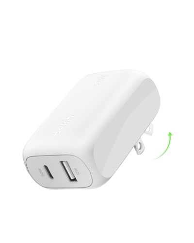 Belkin 42W Dual Port Charger Block USB-C + USB-A
