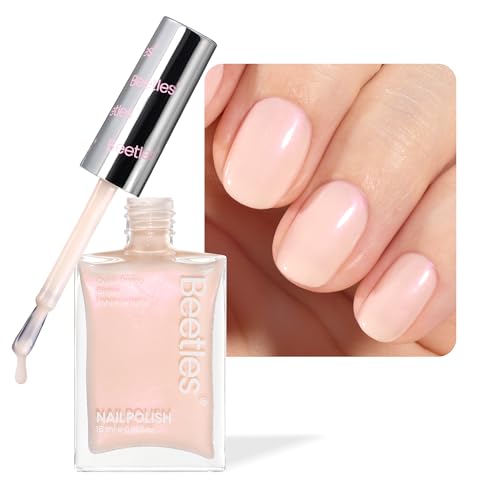 Beetles 2-in-1 Nail Strengthener & Growth Concealer Polish (Pink White Shimmer) Deal