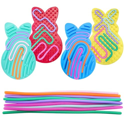 Easter Bunny Sensory Activity Board Toy 4 Pcs