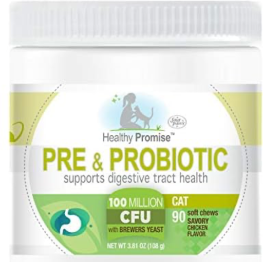 Four Paws Healthy Promise Pre & Probiotics Soft Chews for Cats 90-Count