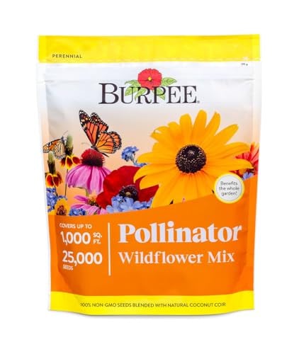 Burpee Wildflower Pollinator Mix Seeds, 25,000 Non-GMO (18 Varieties) Deal