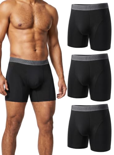 TRENDOUX Men's Modal Boxer Briefs 3-Pack Deal