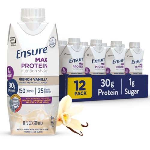 Ensure Max Protein Shake 12-Pack 11 oz (French Vanilla)