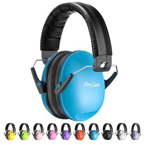 ProCase Kids Noise Reduction Earmuff, Blue Deal