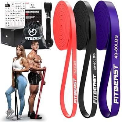 FitBeast 3 Piece Resistance Bands Set Deal