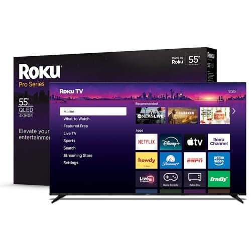 55" 4K QLED Mini-LED Roku Pro Series Smart TV w/ 120Hz Refresh Rate Deal