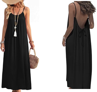 Ofeefan Summer Maxi Backless Sundresses Deal