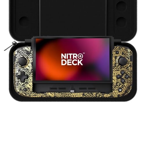 CRKD Nitro Deck+ Handheld Pro Controller for Nintendo Switch & OLED Model (Rocket League Gold Collection) Deal