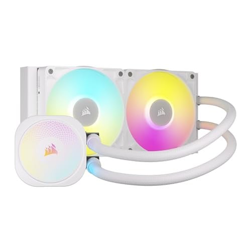 CORSAIR iCUE LINK TITAN 240 RX Liquid CPU Cooler, White, RGB Lighting