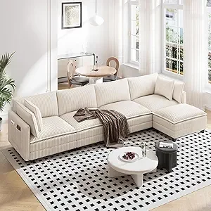Vesgantti 143" L Shaped Modular Sectional Couch