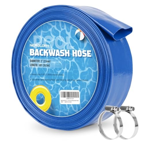 2"x100' Pool Backwash Hose with Clamps Deal