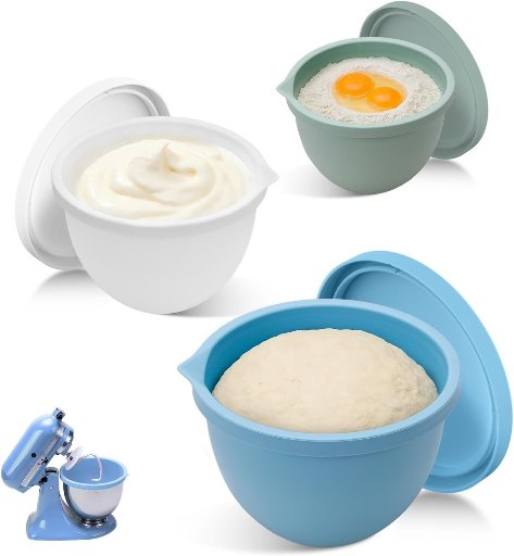 KitchenAid Mixer Silicone Bowl Liners with Lids