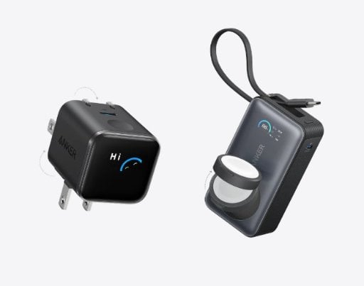 Anker MagGo Power Bank (10000mAh, 35W, For Apple Watch) and Anker Nano Charger