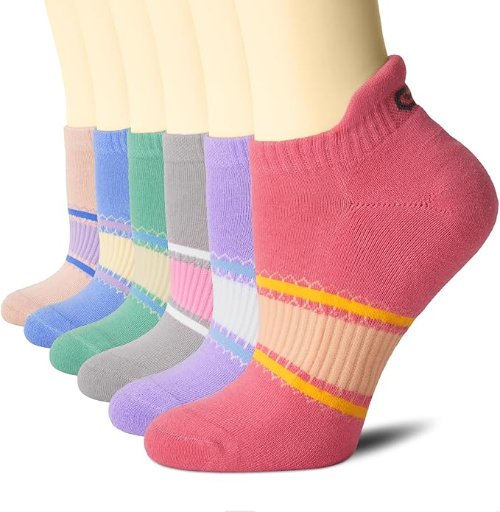 6-Pack Athletic Running Ankle Socks