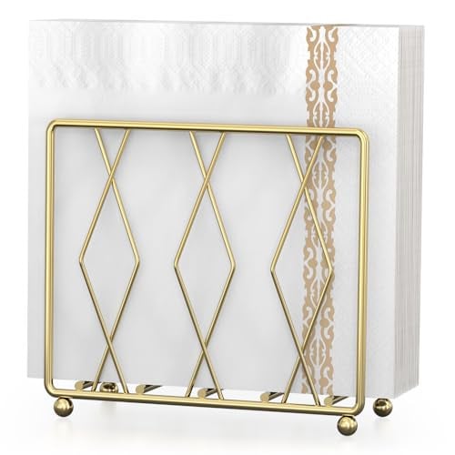 LWSFF Modern Metal Upright Napkin Holder (Gold) Deal