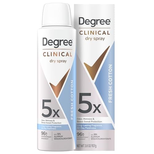 Degree 96-Hour Fresh Cotton Dry Spray Antiperspirant 3.8-Oz