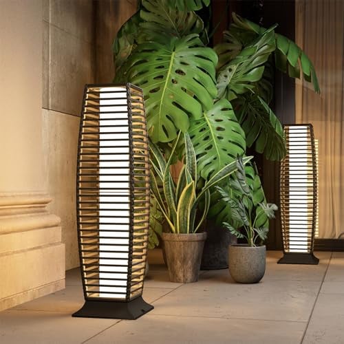 Grand patio Outdoor Floor Lamp Solar Powered Lantern