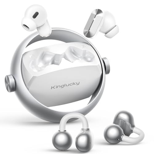Kinglucky 2-in-1 Wireless Bluetooth Earbuds w/ In-Ear & Open-Ear Clip-On Deal