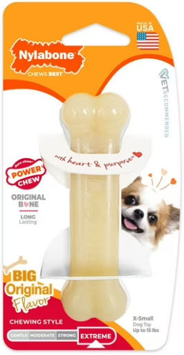 Nylabone Power Chew Original Bone Dog Chew Toy X-Small