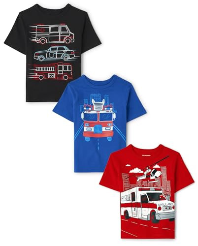 The Children's Place Toddler Boys Short Sleeve Graphic T-Shirt 3-Pack