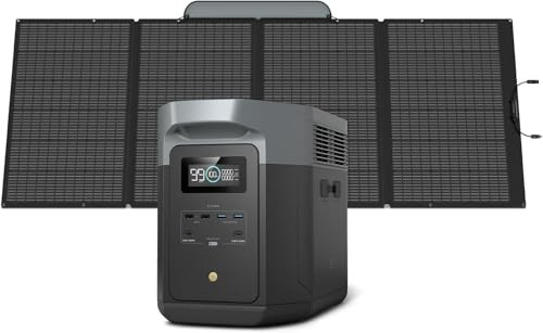 EF ECOFLOW Solar Generator DELTA 2 Max 2048Wh With 400W Solar Panel