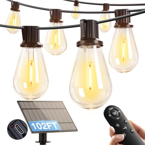 addlon Outdoor Solar String Lights 102FT Deal