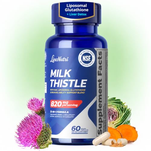 LincNutri Milk Thistle 80% Silymarin Liver Support 60 Caps Deal
