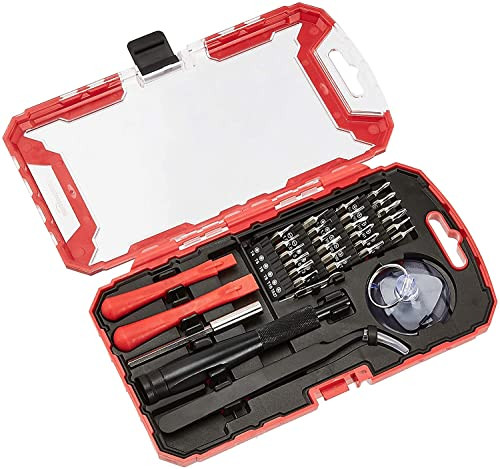 Amazon Basics 32-Piece Electronics Screwdriver & Repair Tool Set