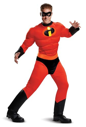 Disguise Men's Mr. Incredible Classic Muscle Adult Costume