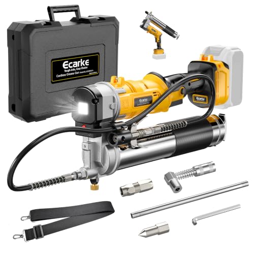 Ecarke 12000PSI Grease Gun for DeWalt 20V Battery