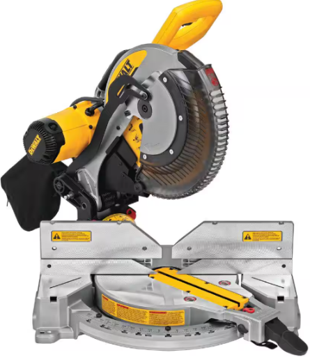 DEWALT 15 Amp Corded 12 in. Compound Double Bevel Miter Saw