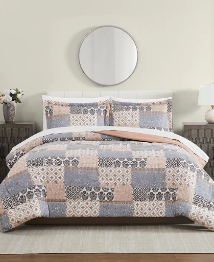 PEM America Francesca Patchwork 3-Pc. Comforter Set (Any Size) Deal
