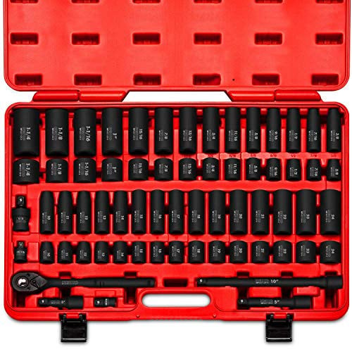 NEIKO 02448A 65 Piece 1/2" Drive Master Impact Socket Set