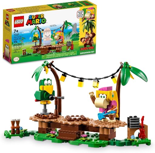 174-Piece Lego Super Mario Dixie Kong’s Jungle Jam Expansion Set
