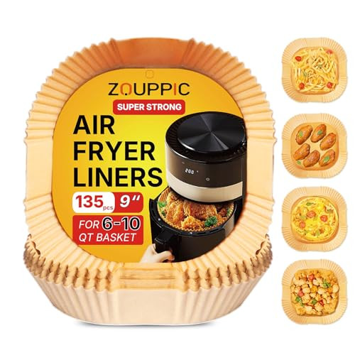 9" Large Air Fryer Disposable Liners, 135 Count