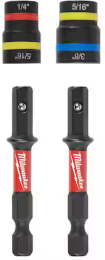 Milwaukee SHOCKWAVE Impact-Duty Quik-Clear 2-In-1 Alloy Steel Magnetic Nut Driver Set (2-Piece)