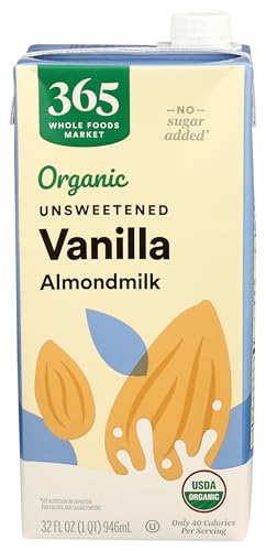 365 by Whole Foods Market Organic Unsweetened Vanilla Almond Milk 32-Oz Deal