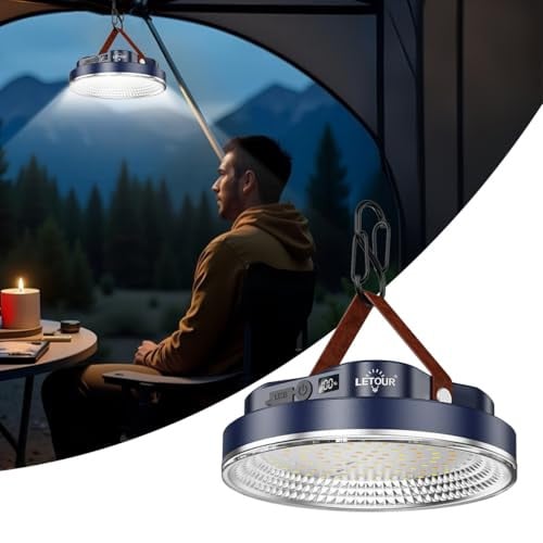 LETOUR 5000LM 30W Rechargeable LED Camping Lantern