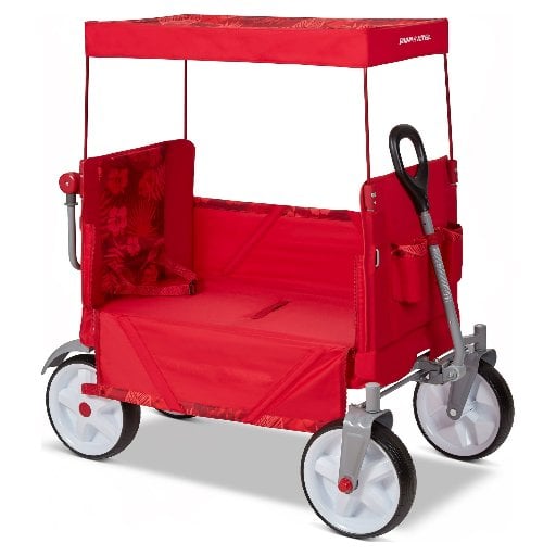 Radio Flyer Beach & Boardwalk Wagon Folding Beach Cart (Red)