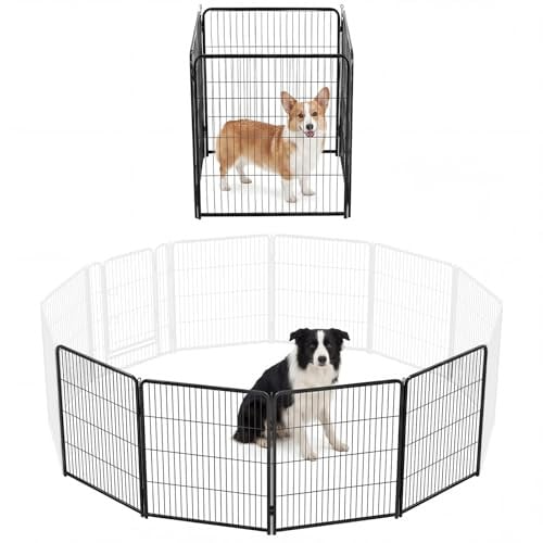 DUMOS Dog Playpen Indoor 32 Inch 4 Panels Deal