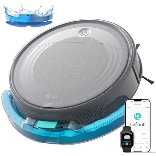 Ultra Thin Robot Vacuum and Mop 6000Pa with ToF LiDAR