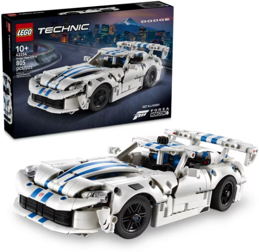 LEGO Technic Dodge Viper GTS-R Sports Car Building Toy, 805 Pieces