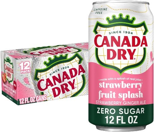 Canada Dry Fruit Splash Strawberry Ginger Ale 12-Pack Deal
