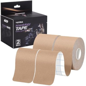 VityElk Kinesiology Tape Uncut 2In x 16.4ft 2 Roll Sports Tape