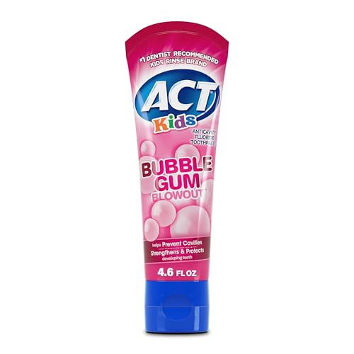 4.6-Ounce ACT Kids' Anticavity Fluoride Toothpaste (Bubble Gum Blowout)
