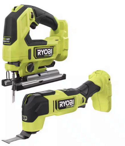 Ryobi ONE+ HP 18V Brushless Cordless Multi-Tool and Jig Saw Kit (Tools Only) Deal